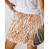 imageBTFBM Womens Boho Spring Shorts 2026 Beach Vacation Clothes Elastic Waist Casual Printed Loose Short Lounge Pant PocketsPrint Khaki