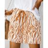 imageBTFBM Womens Boho Spring Shorts 2026 Beach Vacation Clothes Elastic Waist Casual Printed Loose Short Lounge Pant PocketsPrint Khaki