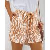 imageBTFBM Womens Boho Spring Shorts 2026 Beach Vacation Clothes Elastic Waist Casual Printed Loose Short Lounge Pant PocketsPrint Khaki