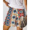 imageBTFBM Womens Boho Spring Shorts 2026 Beach Vacation Clothes Elastic Waist Casual Printed Loose Short Lounge Pant PocketsPrint Navy