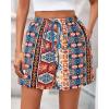 imageBTFBM Womens Boho Spring Shorts 2026 Beach Vacation Clothes Elastic Waist Casual Printed Loose Short Lounge Pant PocketsPrint Navy
