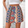 imageBTFBM Womens Boho Spring Shorts 2026 Beach Vacation Clothes Elastic Waist Casual Printed Loose Short Lounge Pant PocketsPrint Navy