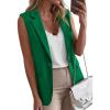 imageBTFBM Blazers For Women Spring Button Down Loose Vest Tops For Women Work Business Casual Outfits Summer Fashion 2026Green