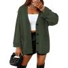 imageBTFBM Oversized Cardigan Sweaters for Women Trendy Fall Fashion 2025 Button Down Long Sleeve Chunky Knit CardigansArmy Green