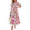 Floral Pink Green