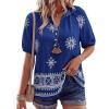 Floral Royal Blue White