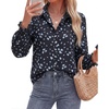 Floral Black Blue