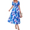 Floral Pink Blue