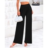 image:imageBTFBM Palazzo Pants for Women 2026 Summer Clothes Pockets High Waist Casual Ribbed Knit Flowy Spring Wide Leg TrousersBlack