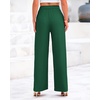 image:imageBTFBM Palazzo Pants for Women 2026 Summer Clothes Pockets High Waist Casual Ribbed Knit Flowy Spring Wide Leg TrousersGreen
