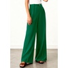 image:imageBTFBM Womens Wide Leg Palazzo Pants Button High Waisted with Pockets Casual Work Summer Outfits Trendy Business 2026Green