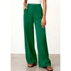 image:imageBTFBM Womens Wide Leg Palazzo Pants Button High Waisted with Pockets Casual Work Summer Outfits Trendy Business 2026Green