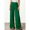 image:imageBTFBM Womens Wide Leg Palazzo Pants Button High Waisted with Pockets Casual Work Summer Outfits Trendy Business 2026Green