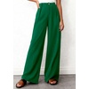 image:imageBTFBM Womens Wide Leg Palazzo Pants Button High Waisted with Pockets Casual Work Summer Outfits Trendy Business 2026Green