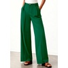 image:imageBTFBM Womens Wide Leg Palazzo Pants Button High Waisted with Pockets Casual Work Summer Outfits Trendy Business 2026Green