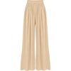 image:imageBTFBM Palazzo Pants for Women 2026 Summer Clothes Pockets High Waist Casual Ribbed Knit Flowy Spring Wide Leg TrousersBeige