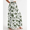 image:imageBTFBM Wide Leg Palazzo Pants for Women 2026 Summer Spring Casual High Waisted Flowy Trousers Boho Beach Vacation OutfitsPrint Army Green