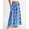 image:imageBTFBM Wide Leg Palazzo Pants for Women 2026 Summer Spring Casual High Waisted Flowy Trousers Boho Beach Vacation OutfitsPrint Blue