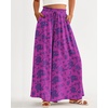 image:imageBTFBM Wide Leg Palazzo Pants for Women 2026 Summer Spring Casual High Waisted Flowy Trousers Boho Beach Vacation OutfitsPrint Purple
