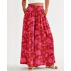 image:imageBTFBM Wide Leg Palazzo Pants for Women 2026 Summer Spring Casual High Waisted Flowy Trousers Boho Beach Vacation OutfitsPrint Red
