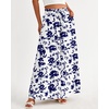 image:imageBTFBM Wide Leg Palazzo Pants for Women 2026 Summer Spring Casual High Waisted Flowy Trousers Boho Beach Vacation OutfitsPrint White Blue