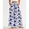 image:imageBTFBM Wide Leg Palazzo Pants for Women 2026 Summer Spring Casual High Waisted Flowy Trousers Boho Beach Vacation OutfitsPrint White Blue