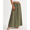 image:imageBTFBM Wide Leg Palazzo Pants for Women 2026 Summer Spring Casual High Waisted Flowy Trousers Boho Beach Vacation OutfitsSolid Army Green