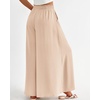 image:imageBTFBM Wide Leg Palazzo Pants for Women 2026 Summer Spring Casual High Waisted Flowy Trousers Boho Beach Vacation OutfitsSolid Beige