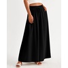 image:imageBTFBM Wide Leg Palazzo Pants for Women 2026 Summer Spring Casual High Waisted Flowy Trousers Boho Beach Vacation OutfitsSolid Black