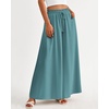 image:imageBTFBM Wide Leg Palazzo Pants for Women 2026 Summer Spring Casual High Waisted Flowy Trousers Boho Beach Vacation OutfitsSolid Blue Green
