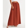 image:imageBTFBM Wide Leg Palazzo Pants for Women 2026 Summer Spring Casual High Waisted Flowy Trousers Boho Beach Vacation OutfitsSolid Brick Red