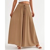 image:imageBTFBM Wide Leg Palazzo Pants for Women 2026 Summer Spring Casual High Waisted Flowy Trousers Boho Beach Vacation OutfitsSolid Khaki