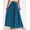 image:imageBTFBM Wide Leg Palazzo Pants for Women 2026 Summer Spring Casual High Waisted Flowy Trousers Boho Beach Vacation OutfitsSolid Lake Blue