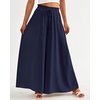 image:imageBTFBM Wide Leg Palazzo Pants for Women 2026 Summer Spring Casual High Waisted Flowy Trousers Boho Beach Vacation OutfitsSolid Navy