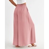 image:imageBTFBM Wide Leg Palazzo Pants for Women 2026 Summer Spring Casual High Waisted Flowy Trousers Boho Beach Vacation OutfitsSolid Pink
