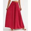 image:imageBTFBM Wide Leg Palazzo Pants for Women 2026 Summer Spring Casual High Waisted Flowy Trousers Boho Beach Vacation OutfitsSolid Red