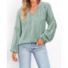 image:imageBTFBM Blouses for Women Dressy Casual Floral Summer Boho Tops V Neck Lightweight Long Sleeve Shirts Spring Clothes 2026Leopard Green