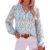 Print Blue White