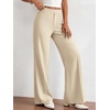 image:imageBTFBM Womens Dress Pants 2026 Fall Wide Leg High Waisted Palazzo Pants Business Casual Work Trousers Slacks PocketsBeige