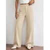 image:imageBTFBM Womens Dress Pants 2026 Fall Wide Leg High Waisted Palazzo Pants Business Casual Work Trousers Slacks PocketsBeige