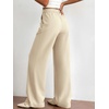 image:imageBTFBM Womens Dress Pants 2026 Fall Wide Leg High Waisted Palazzo Pants Business Casual Work Trousers Slacks PocketsBeige
