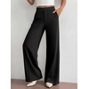 image:imageBTFBM Womens Dress Pants 2026 Fall Wide Leg High Waisted Palazzo Pants Business Casual Work Trousers Slacks PocketsBlack