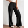 image:imageBTFBM Womens Dress Pants 2026 Fall Wide Leg High Waisted Palazzo Pants Business Casual Work Trousers Slacks PocketsBlack