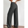 image:imageBTFBM Womens Dress Pants 2026 Fall Wide Leg High Waisted Palazzo Pants Business Casual Work Trousers Slacks PocketsDark Grey