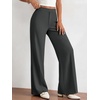 image:imageBTFBM Womens Dress Pants 2026 Fall Wide Leg High Waisted Palazzo Pants Business Casual Work Trousers Slacks PocketsDark Grey