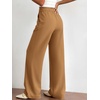 image:imageBTFBM Womens Dress Pants 2026 Fall Wide Leg High Waisted Palazzo Pants Business Casual Work Trousers Slacks PocketsKhaki