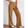 image:imageBTFBM Womens Dress Pants 2026 Fall Wide Leg High Waisted Palazzo Pants Business Casual Work Trousers Slacks PocketsKhaki