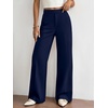 image:imageBTFBM Womens Dress Pants 2026 Fall Wide Leg High Waisted Palazzo Pants Business Casual Work Trousers Slacks PocketsNavy Blue