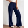 image:imageBTFBM Womens Dress Pants 2026 Fall Wide Leg High Waisted Palazzo Pants Business Casual Work Trousers Slacks PocketsNavy Blue