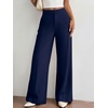 image:imageBTFBM Womens Dress Pants 2026 Fall Wide Leg High Waisted Palazzo Pants Business Casual Work Trousers Slacks PocketsNavy Blue